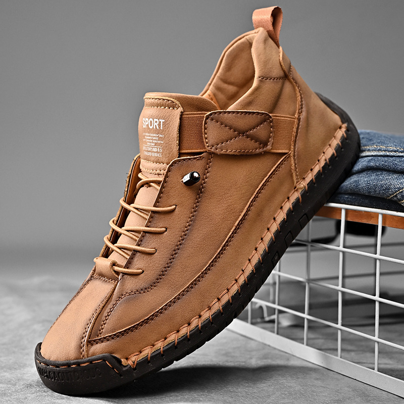 Men'S Shoes Size 42 In Us - 수제 가죽 남성 신발 캐주얼 슬립온