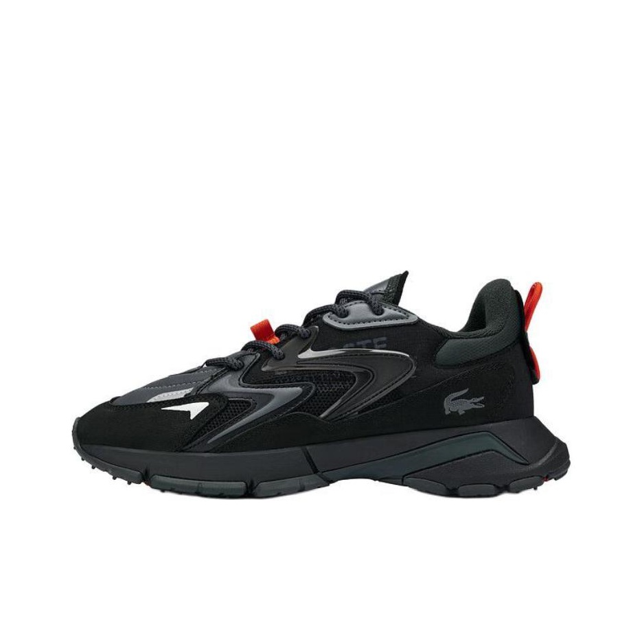 Men Shoes Lacoste - LACOSTE 로우탑 캐주얼 슈즈 남성용 블랙