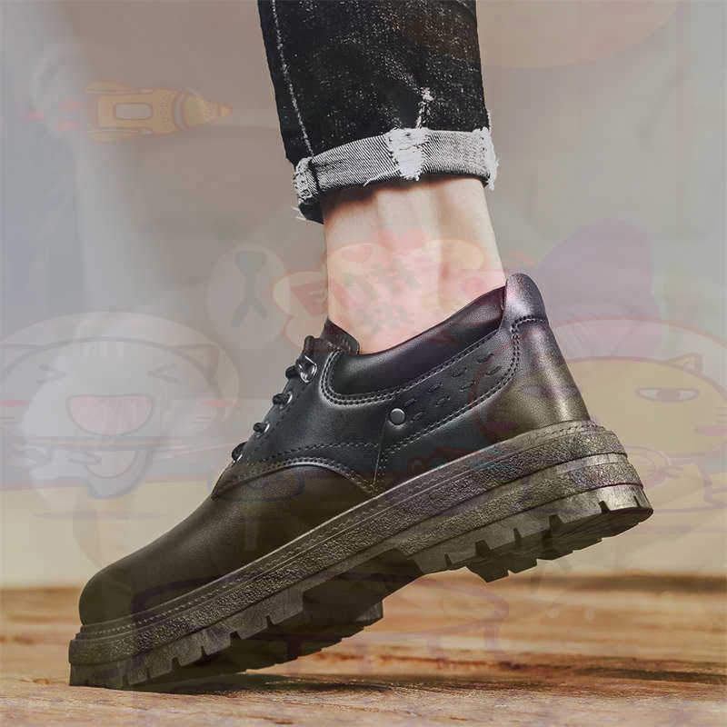 Men Shoes Eu To Us - 어두운 천연 가죽 패션 트레이너 테니스