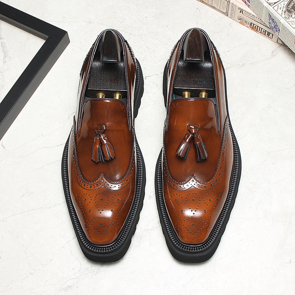 Men Shoes Eu To Us - 남성 캐주얼 비즈니스 가죽 신발 남성