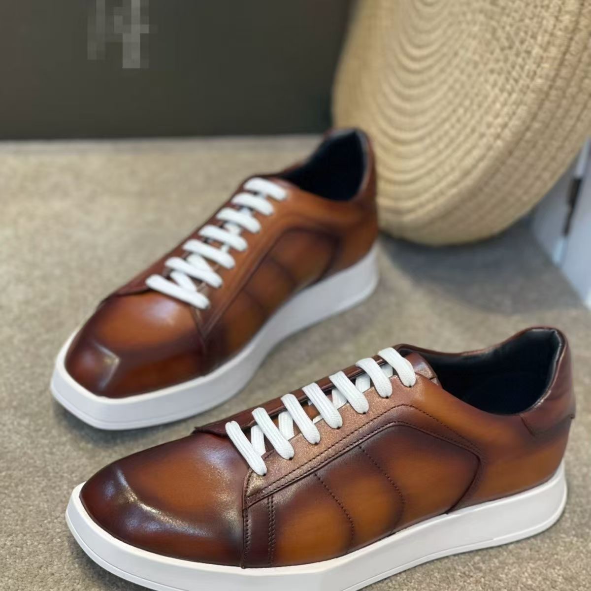 Men Shoes Eu To Us - 슈퍼 빅 사이즈 천연 소가죽 남성
