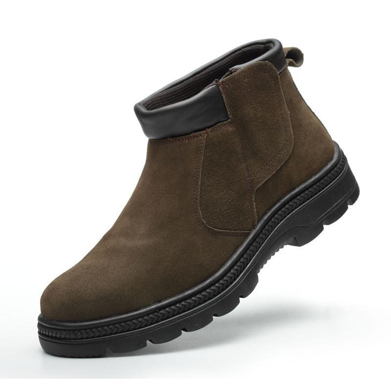 Chelsea Boots Suede - 남성 캐주얼 안전화 소가죽 스웨이드 작업화