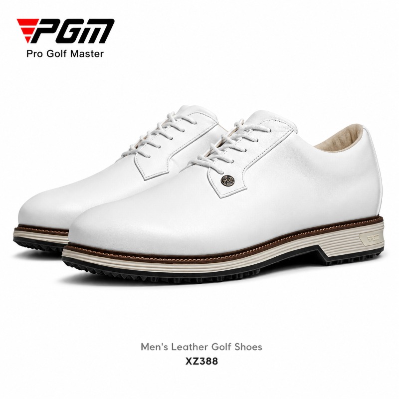 Men Shoes Eu To Us - PGM 남성용 소가죽 골프화 스파이크리스 미끄럼