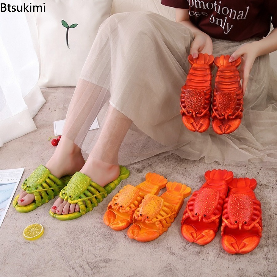 Men Shoes 2026 - 새로운 2026 여름 재미있는 만화 랍스터
