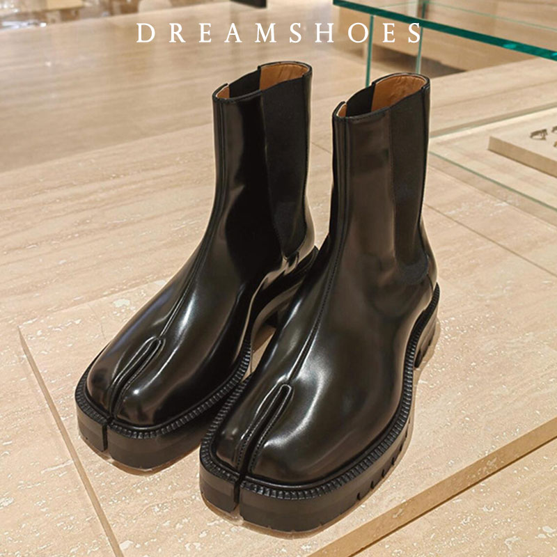Chelsea Boots Suede - 2026 레트로 스플릿 토 앵클 부츠