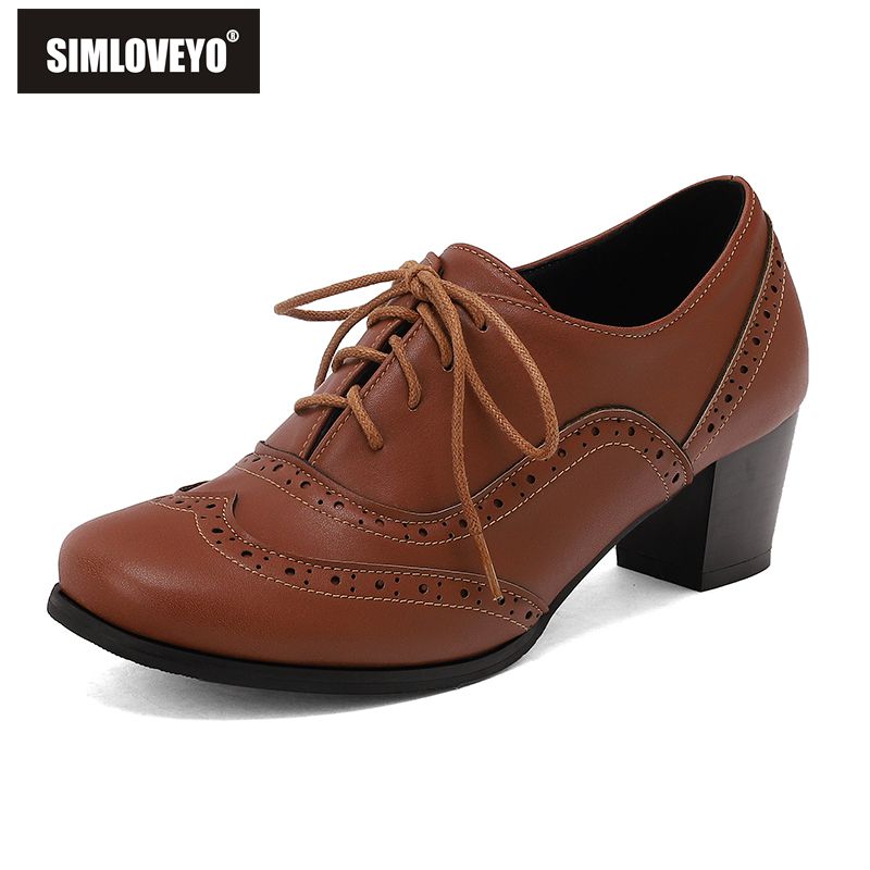 Men'S Shoes Size 42 In Us - 심러브요 새 브라운 여성 펌프스 라운드