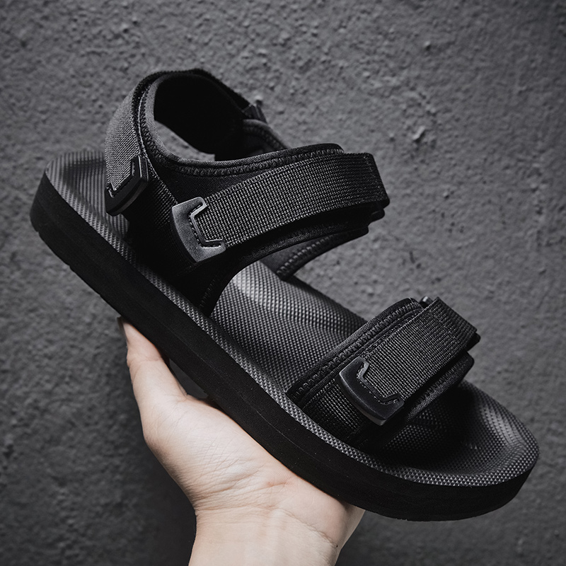 넓은 발을 위한 조절 가능한 플랫 샌들, 훅앤루프 스트 - Men Shoes Velcro 리뷰 및 가격