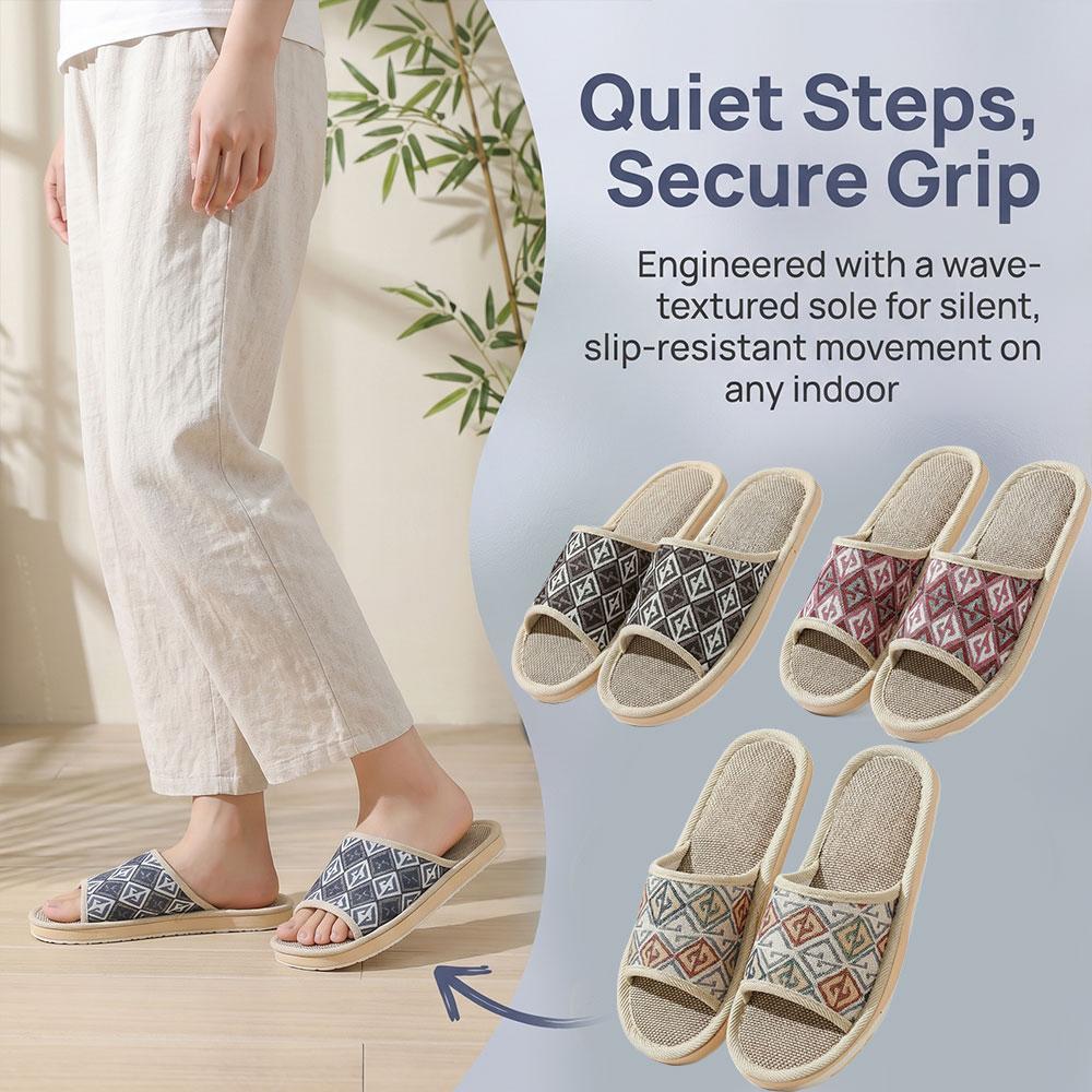 포시즌스 린넨 슬리퍼 커플용 통기성 실내 바닥 슬리퍼  - Men'S Shoes Non Slip 리뷰 및 가격
