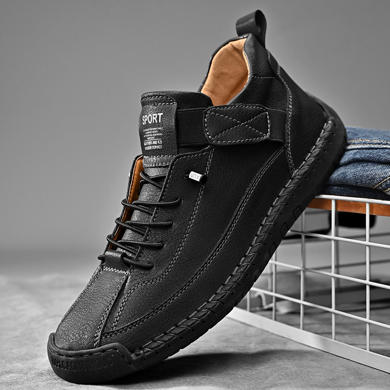 수제 가죽 남성 신발 캐주얼 슬립온 로퍼 통기성 가죽  - Men'S Shoes Size 42 In Us 리뷰 및 가격