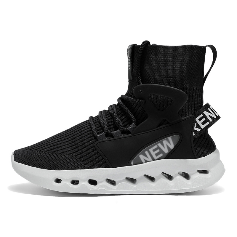 트렌디한 남성 하이탑 양말 신발 통기성 메쉬 두꺼운 밑 - Men'S Shoes For Running 리뷰 및 가격