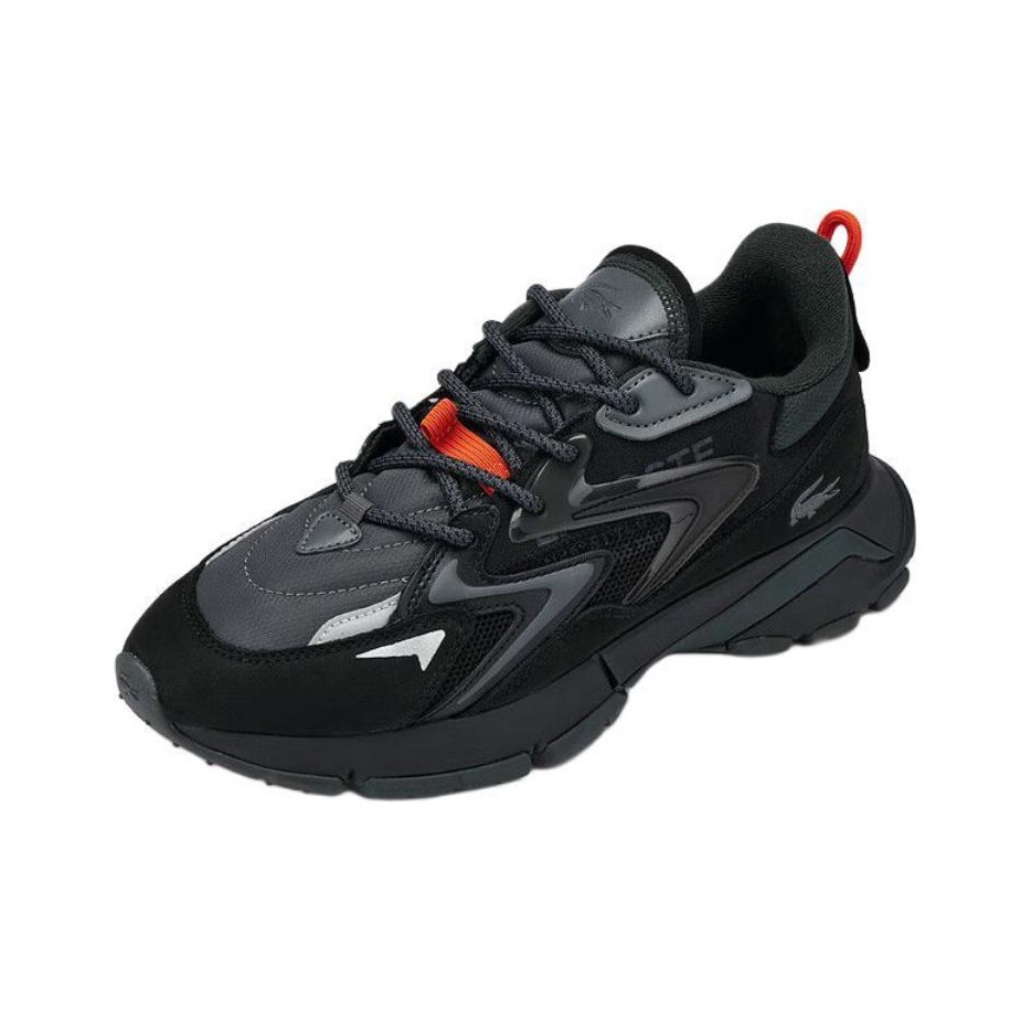 LACOSTE 로우탑 캐주얼 슈즈 남성용 블랙 48SM - Men Shoes Lacoste 리뷰 및 가격