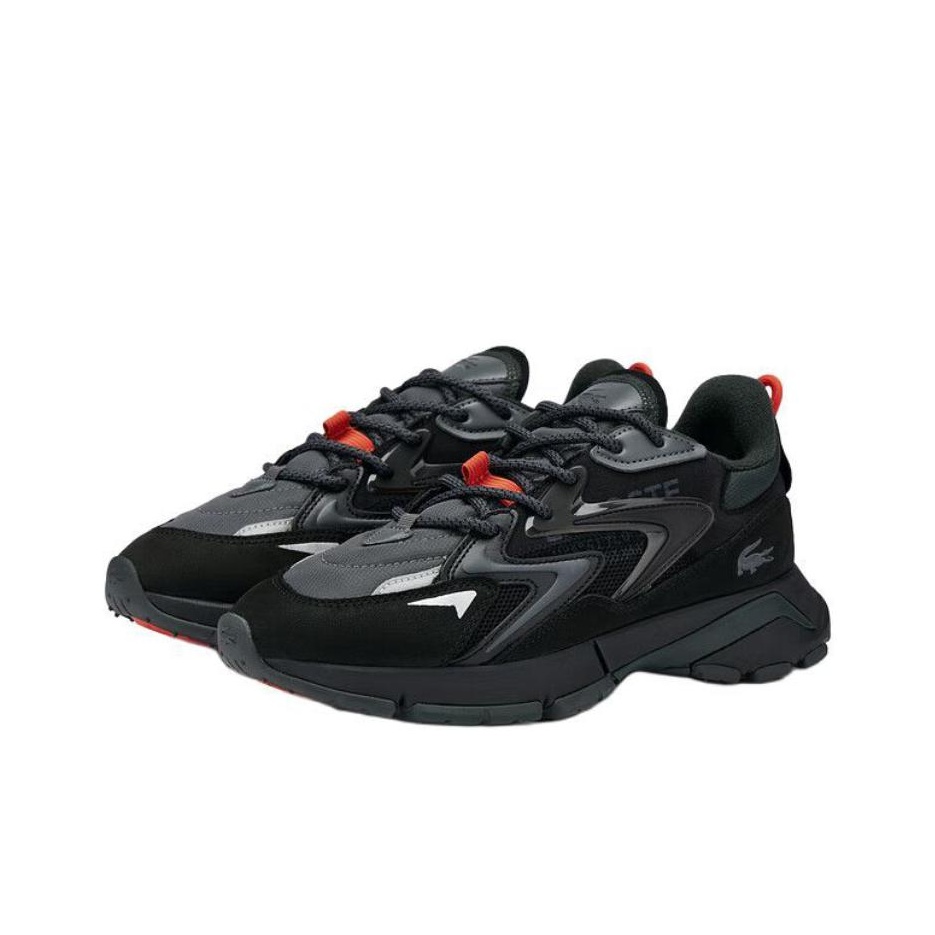 LACOSTE 로우탑 캐주얼 슈즈 남성용 블랙 48SM - Men Shoes Lacoste 리뷰 및 가격