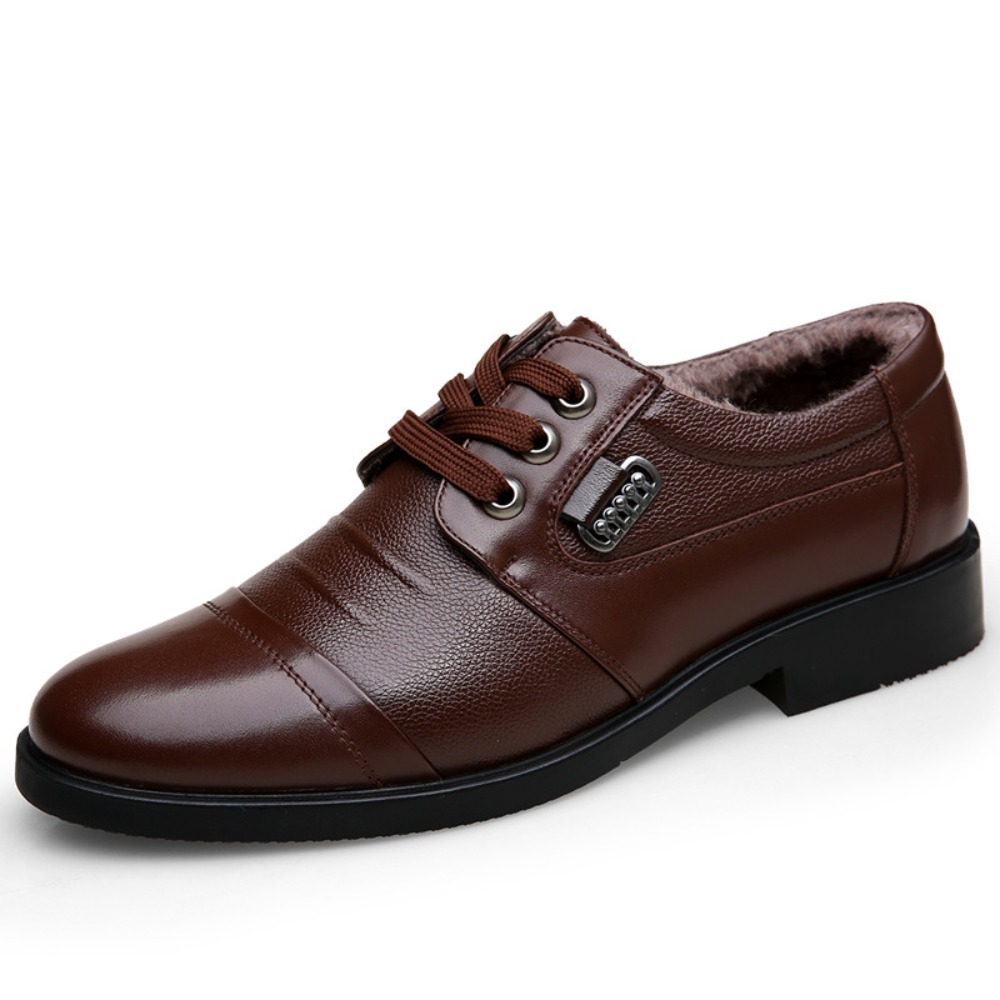 가을/겨울 남성용 천연 가죽 신발, 따뜻한 안감, 비즈 - Men'S Shoes Size 42 In Us 리뷰 및 가격