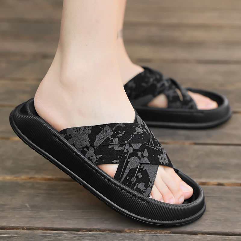 남성 패션 여름 캐주얼 원 밴드 슬라이드 샌들 경량 내 - Men Shoes Eu To Us 리뷰 및 가격