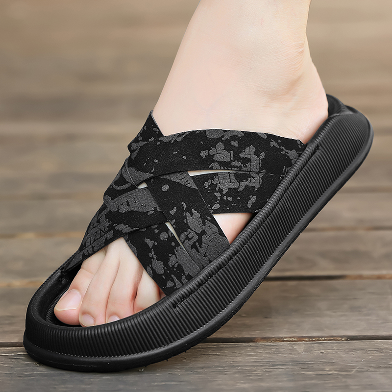 남성 패션 여름 캐주얼 원 밴드 슬라이드 샌들 경량 내 - Men Shoes Eu To Us 리뷰 및 가격