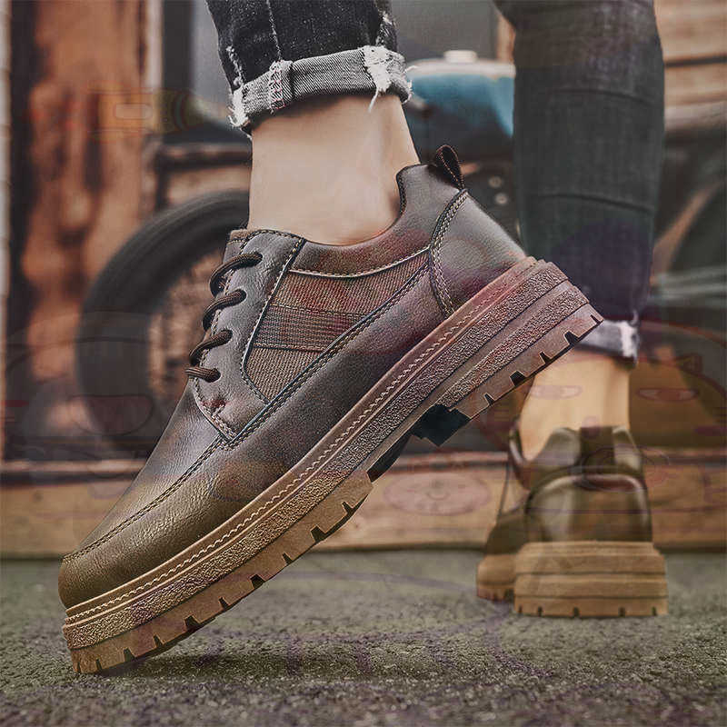 어두운 천연 가죽 패션 트레이너 테니스 남성 운동화 패 - Men Shoes Eu To Us 리뷰 및 가격