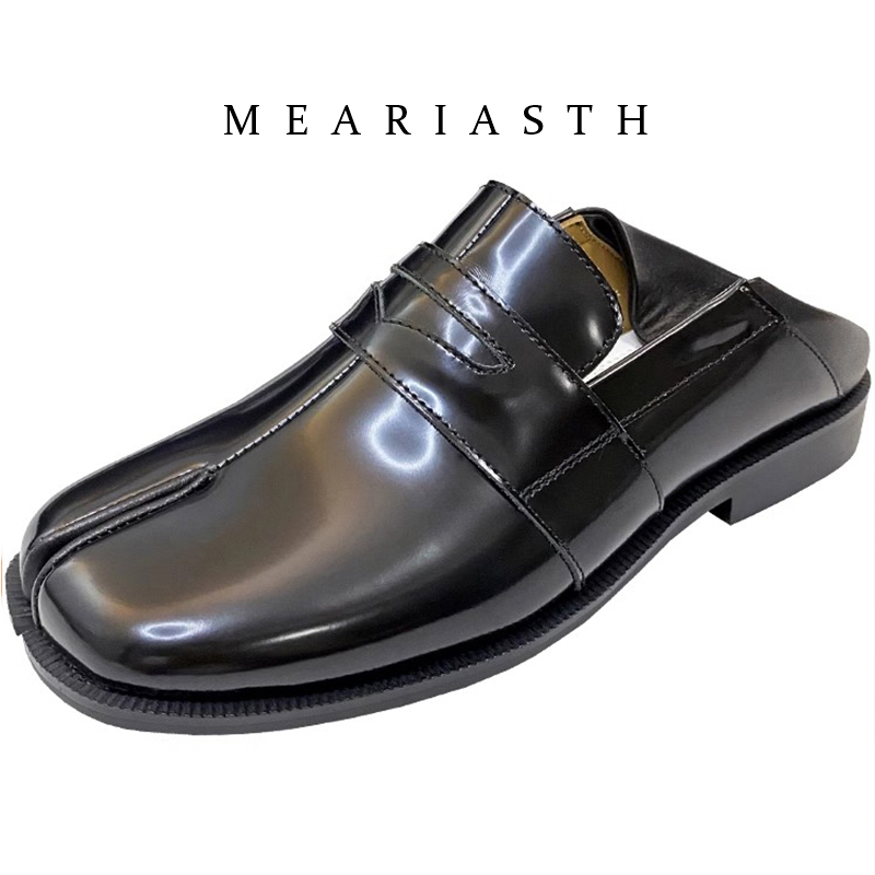 블랙 타비 슈즈 스플릿 토 패턴트 가죽 로퍼 여성용 논 - Men'S Shoes Wide Width 리뷰 및 가격