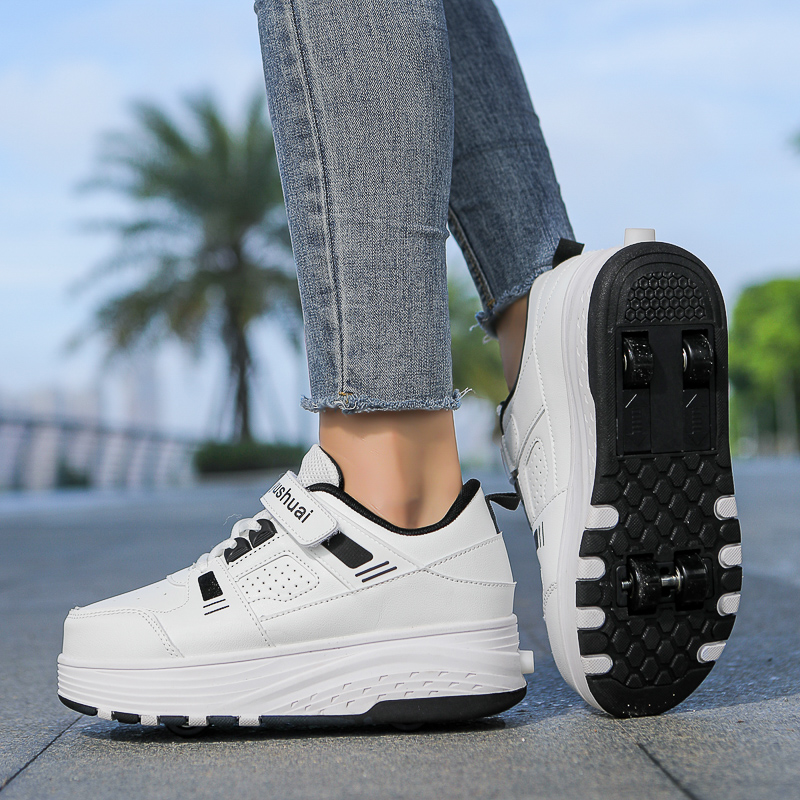 어린이용 4륜 롤러스케이트 신발, 숨겨진 바퀴가 달린  - Men'S Shoes For Running 리뷰 및 가격