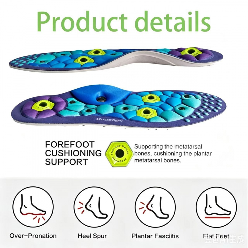 자석식 편안한 경혈 마사지 깔창 EVA 발 마사지 스포 - Men Shoes Outlet 리뷰 및 가격