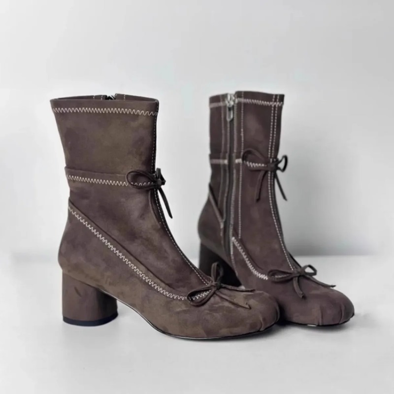 2026 겨울 패션 신상 펌프스 첼시 고딕 여성 부츠  - Chelsea Boots Suede 리뷰 및 가격