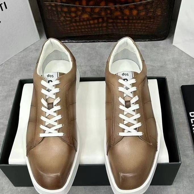 슈퍼 빅 사이즈 천연 소가죽 남성 신발 워킹 스니커즈  - Men Shoes Eu To Us 리뷰 및 가격