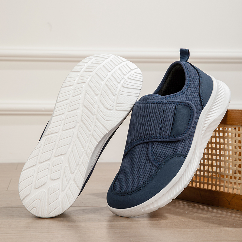 남성용 와이드핏 메쉬 통기성 조절 가능한 벨크로 경량  - Men Shoes Velcro 리뷰 및 가격