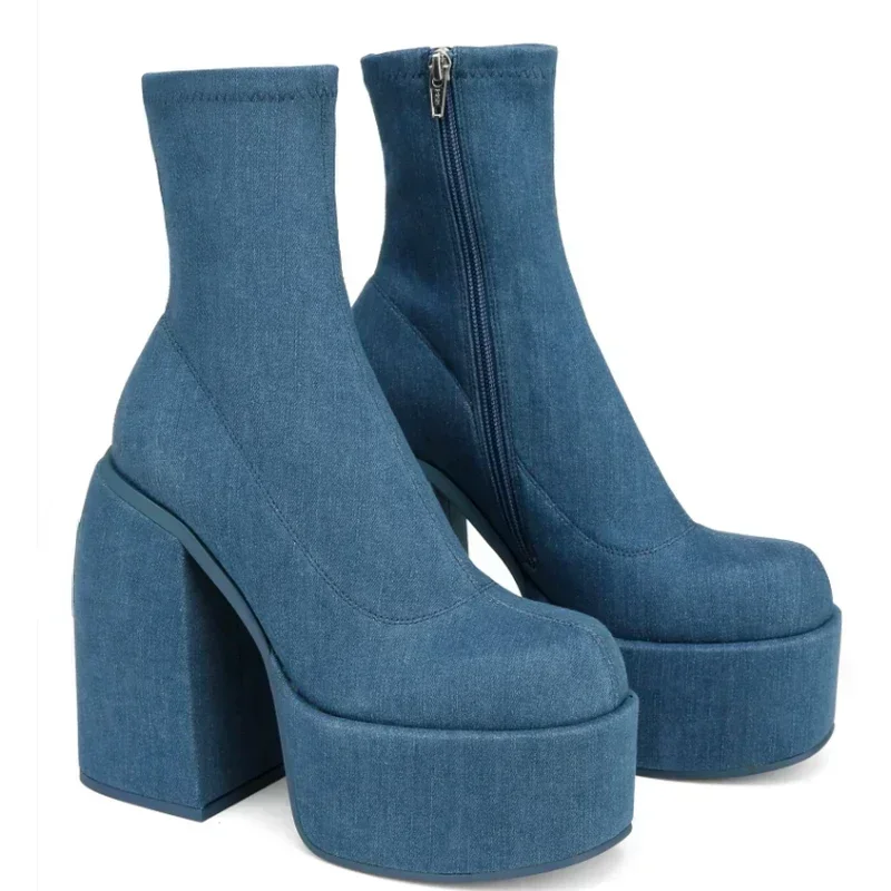 여성을위한 디자이너 발목 부츠 브랜드 여성 힐 플랫폼  - Chelsea Boots Suede 리뷰 및 가격