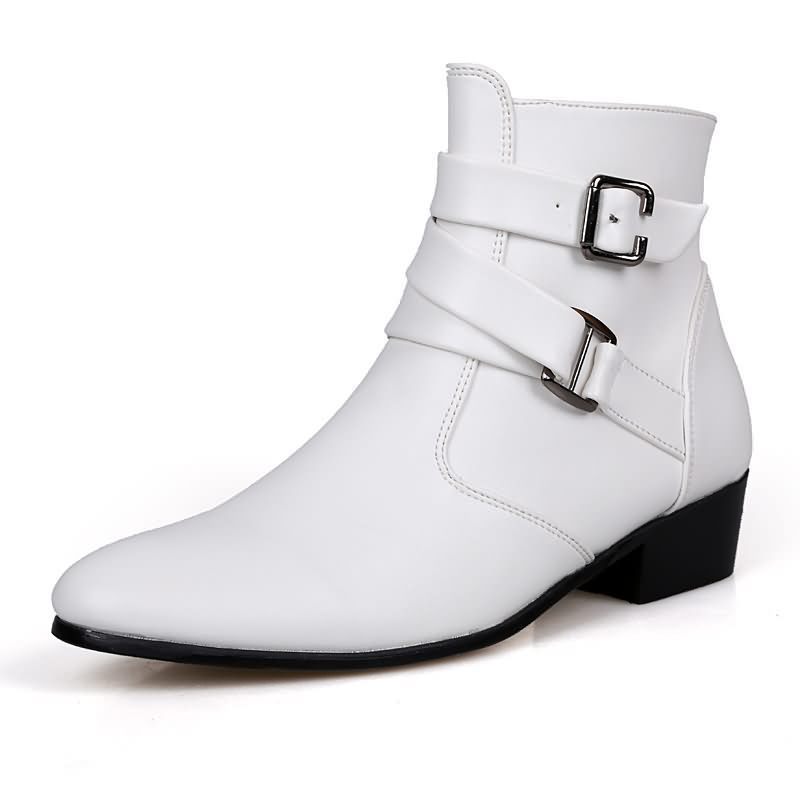 럭셔리 남성 부츠 가죽 첼시 부츠 하이 탑 버클 스트랩 - Chelsea Boots Suede 리뷰 및 가격
