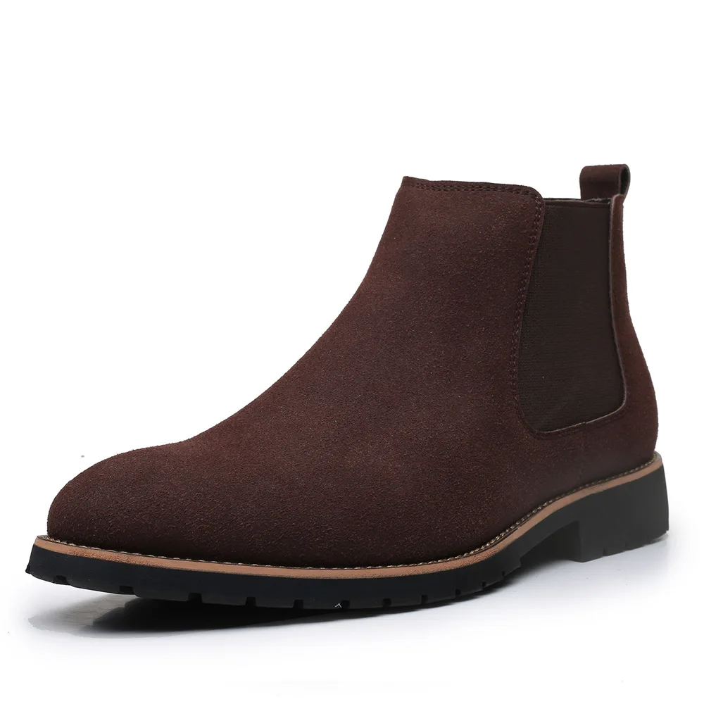 남성 앵클 부츠 영국 스타일 스웨이드 가죽 부츠 패션  - Chelsea Boots Suede 리뷰 및 가격