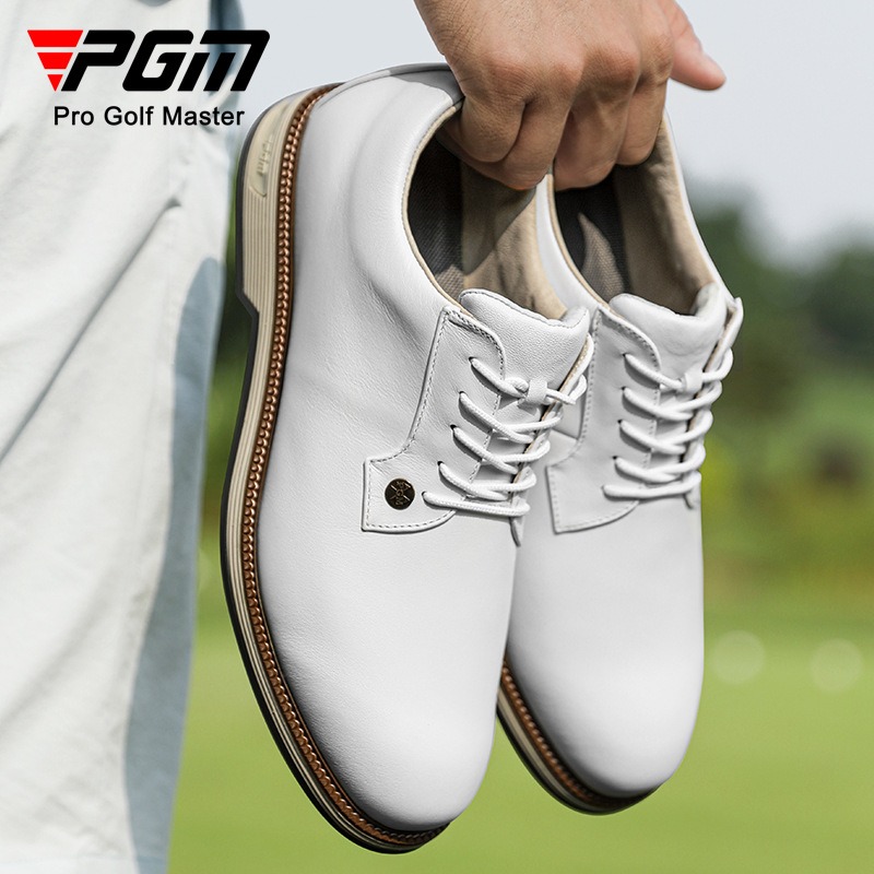 PGM 남성용 소가죽 골프화 스파이크리스 미끄럼 방지  - Men Shoes Eu To Us 리뷰 및 가격
