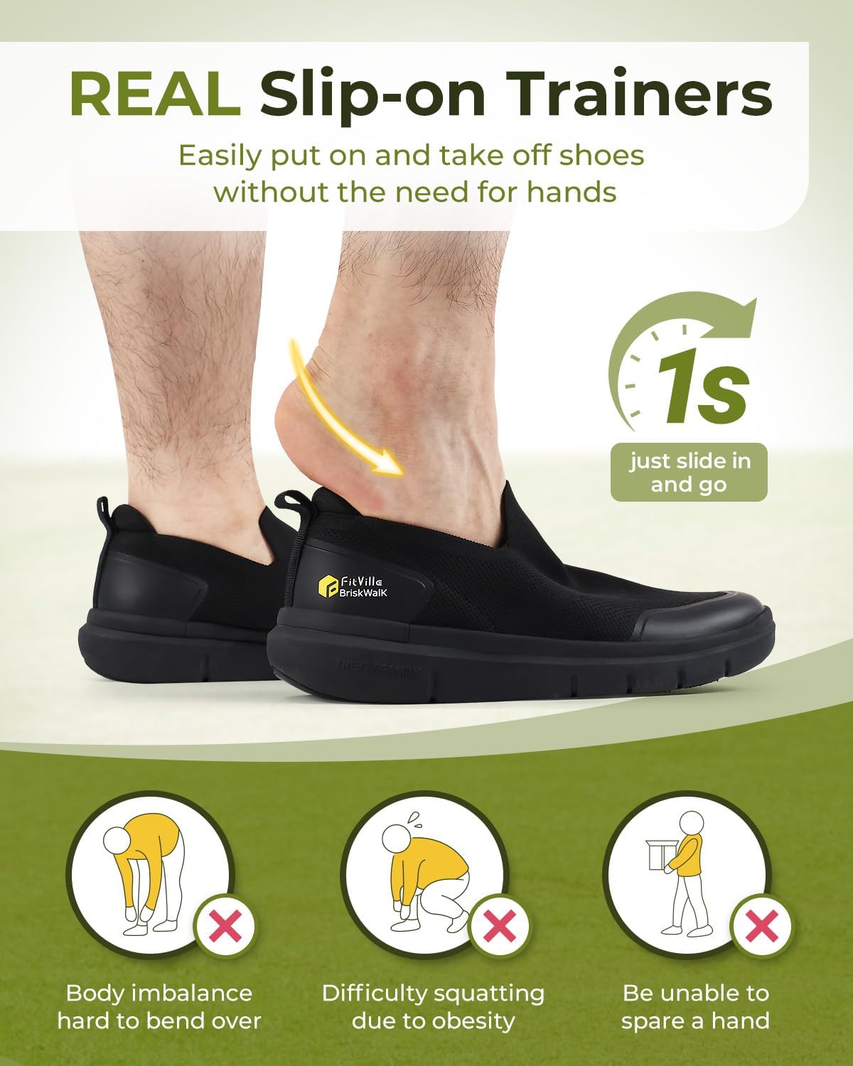 FitVille 남성용 엑스트라 와이드 슬립온 정형외과 - Men'S Shoes For Plantar Fasciitis 리뷰 및 가격