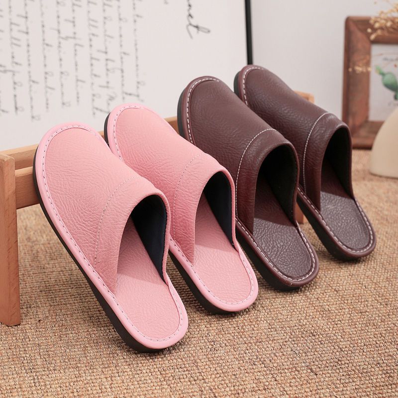 홈 가죽 슬리퍼 남녀공용 2024년 봄 신상 미끄럼 방 - Men'S Shoes Size 42 In Us 리뷰 및 가격