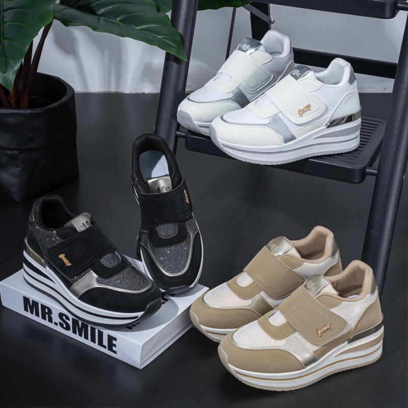 벨크로 스트랩리스 디자인, 증가된 메쉬 표면, 통기성  - Men Shoes Velcro 리뷰 및 가격