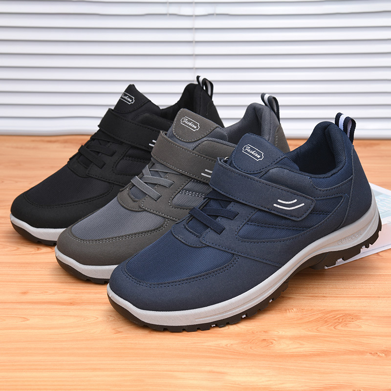 새로운 남성용 봄용 캐주얼 스포츠 워킹화, 벨크로 스트 - Men Shoes Velcro 리뷰 및 가격
