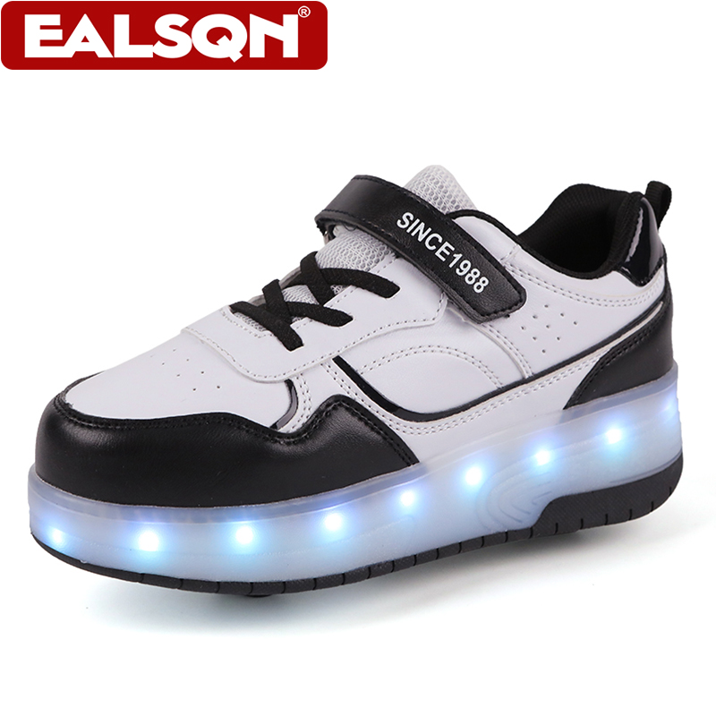 새로운 어린이용 LED 라이트업 롤러 스케이트 신발,  - Men'S Shoes For Running 리뷰 및 가격