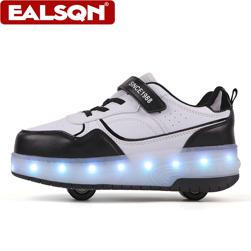 새로운 어린이용 LED 라이트업 롤러 스케이트 신발,  - Men'S Shoes For Running 리뷰 및 가격
