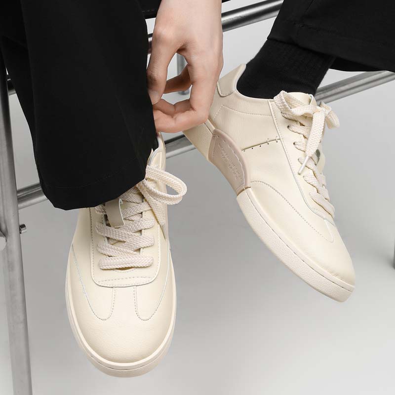 새로운 캐주얼 남성 플랫 바닥 보드화 트렌디하고 다재다 - Men Shoes H&M 리뷰 및 가격