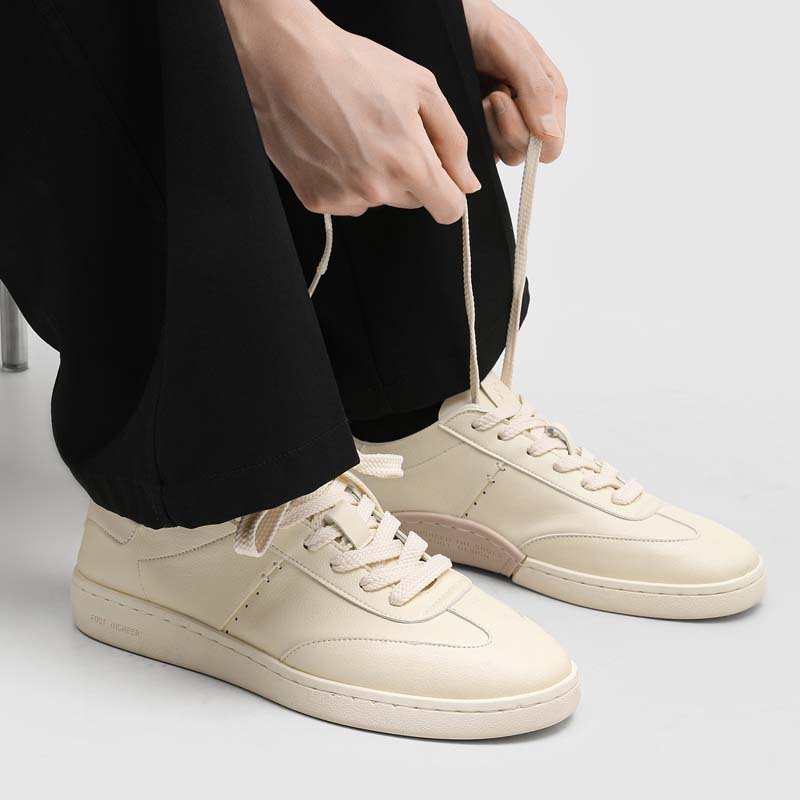 새로운 캐주얼 남성 플랫 바닥 보드화 트렌디하고 다재다 - Men Shoes H&M 리뷰 및 가격