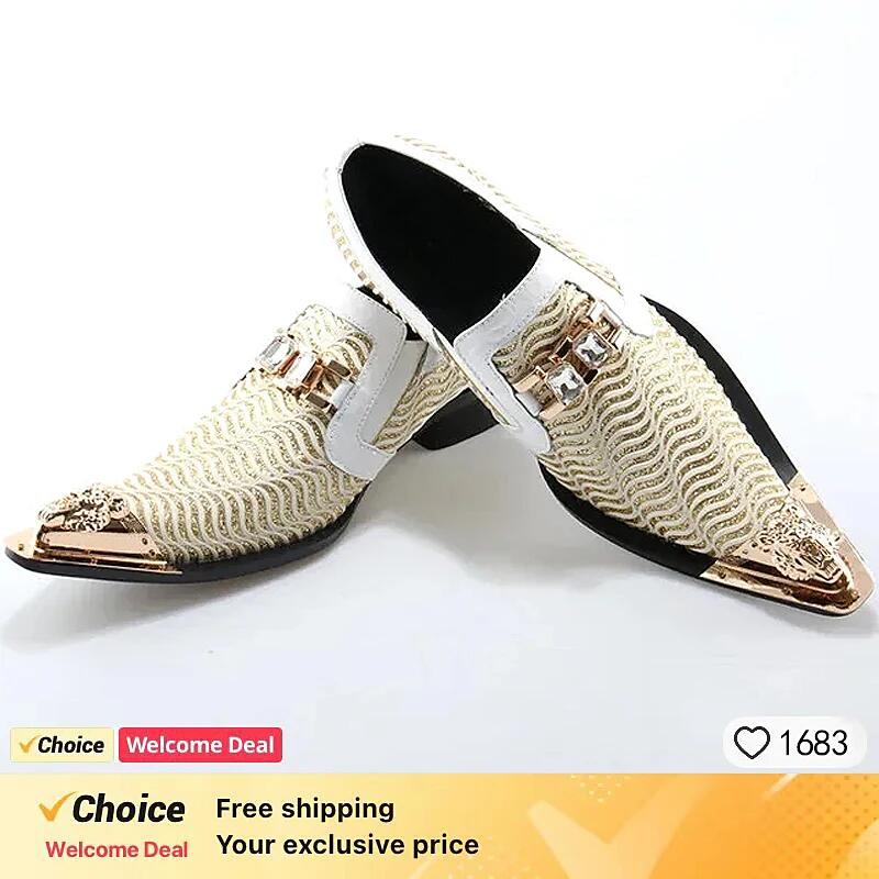 남성용 에나멜 가죽 블랙 화이트 슈즈, 정품 악어가죽  - Men'S Shoes Size 42 In Us 리뷰 및 가격