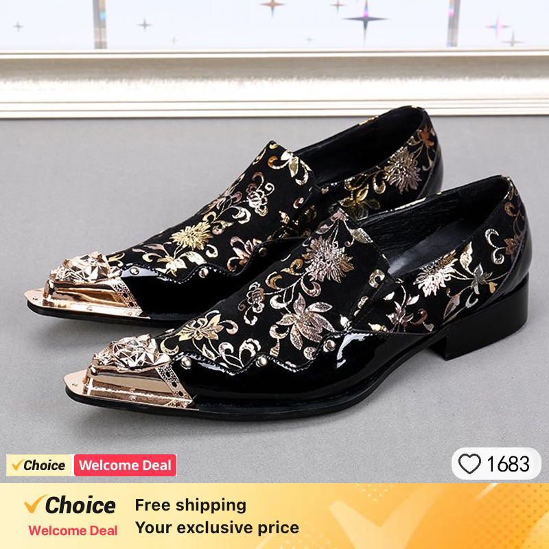 남성용 에나멜 가죽 블랙 화이트 슈즈, 정품 악어가죽  - Men'S Shoes Size 42 In Us 리뷰 및 가격